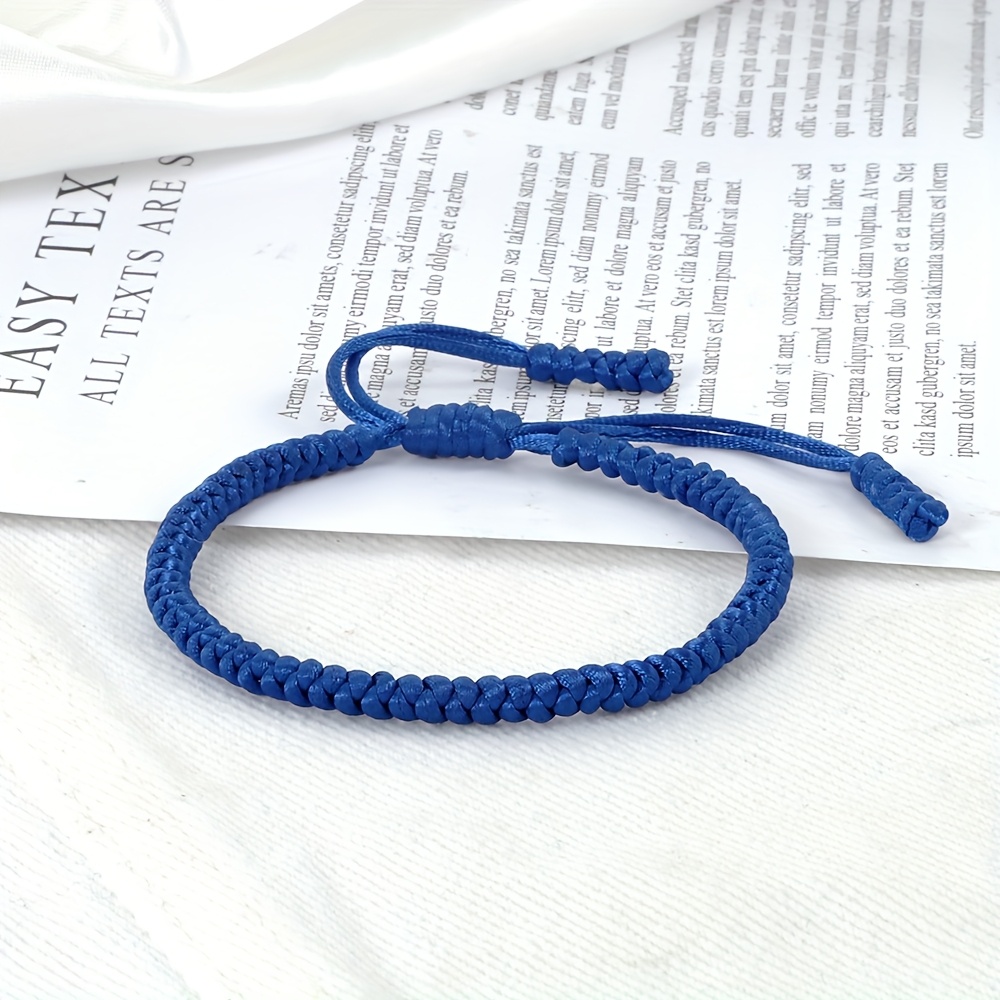 Waterproof Pure Thread Woven Bracelet for Casual Attire
